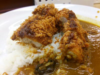 ささみかつカレー 残り半分