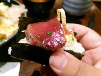仙台づけ丼 手巻き風に