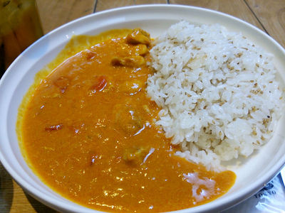 玉葱と鶏肉のカレー