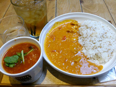 カレーとスープのセット