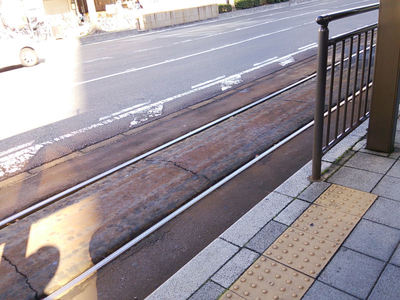 岡山電気軌道 線路