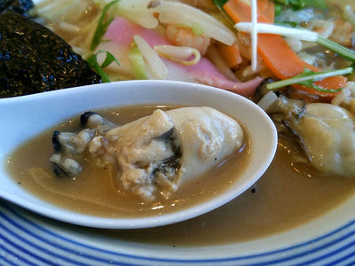 かきちゃんぽんの牡蠣