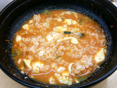 最後はキムチクッパで