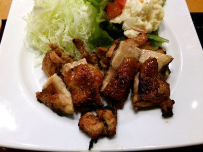 もろみ漬け鶏の炭火焼き