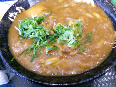 カレーうどん 中