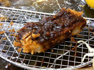 味噌ロースカツ 最後の一切れ