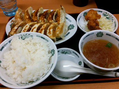 ダブル餃子定食