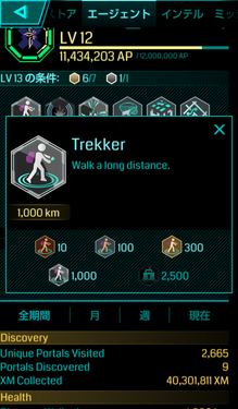 Trekkerプラチナメダル