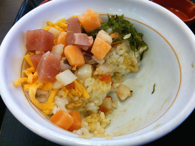 海鮮バラちらし 残り半分