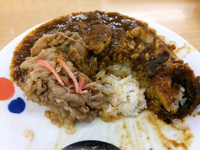 カレーギュウ 残り半分