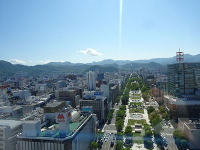 札幌テレビ塔展望台より 大通公園