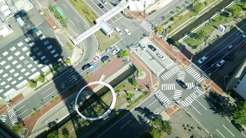 札幌テレビ塔展望台より真下を見下ろす