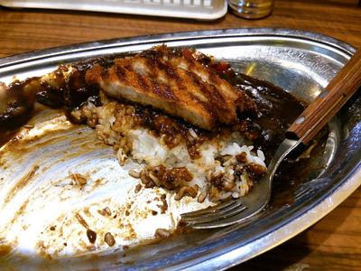 ロースカツカレー 残り少し