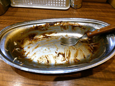 ロースカツカレー 完食