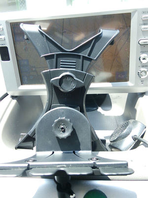 タブレットホルダー背後