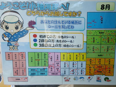 小袖海岸訪問者