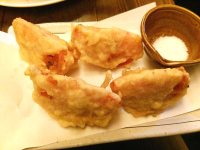 トマトの塩天ぷら