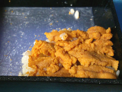 うに弁当 残りわずか