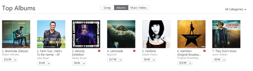 iTunes USチャート 