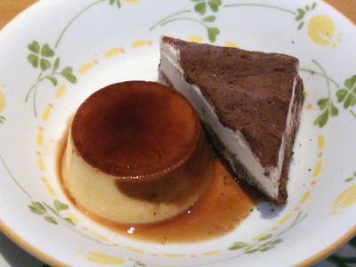 イタリアンプリンとティラミスアイス