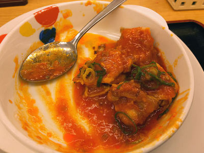 鶏肉のチリソース 残り半分