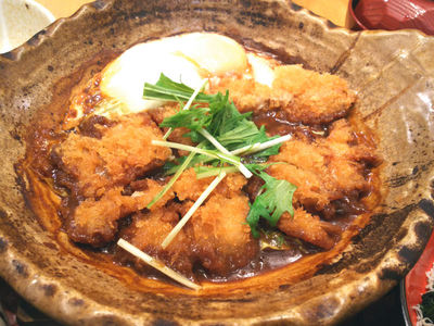 チキンの味噌かつ煮