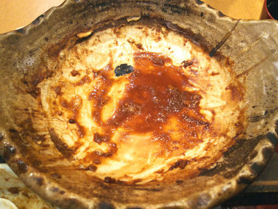 チキンの味噌かつ煮 完食