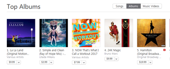 宇多田ヒカル iTunesチャート 2位