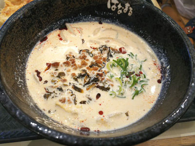 濃厚豆乳坦々うどん