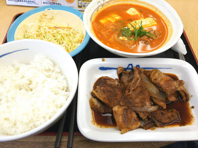 豚バラ生姜焼き定食