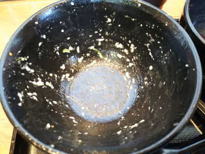 極上ねぎ塩豚トロ丼 完食