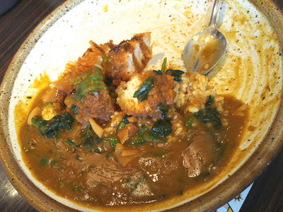 ささみカツカレー 残り半分