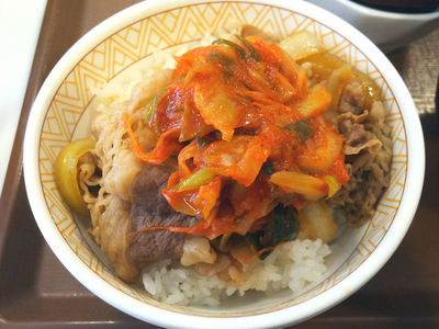 ねぎキムチ牛丼