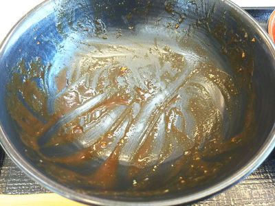 牛半熟玉子黒カレー 完食