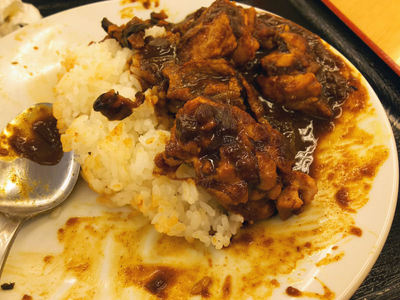 ごろごろ煮込みチキンカレー 残り半分