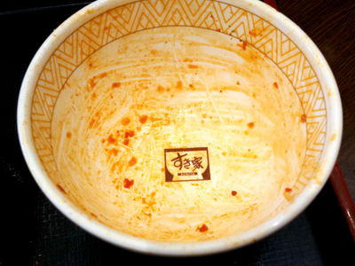 なすアラビアータ牛丼 完食