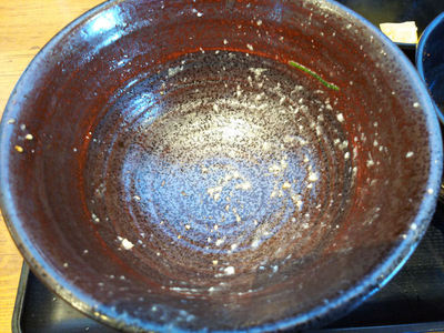 厚切り三元豚のねぎ塩すた丼 完食