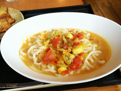 シーフードカレーうどん