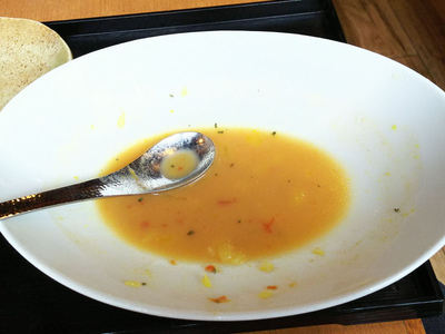 シーフードカレーうどん 完食