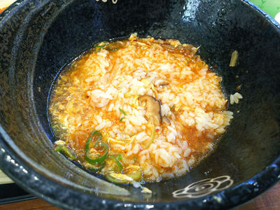 サンラーうどん雑炊