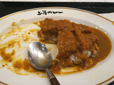 とんかつカレー 残り半分