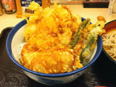 柚子こしょう鶏天丼