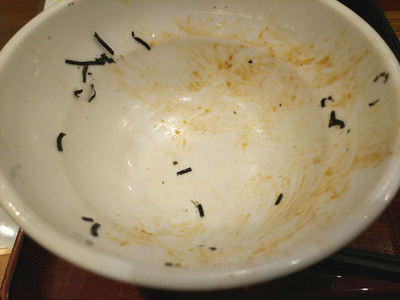 サーモンまぐろ二味丼 完食