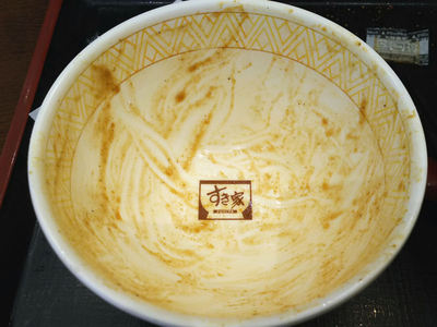 カレー南蛮牛丼 完食