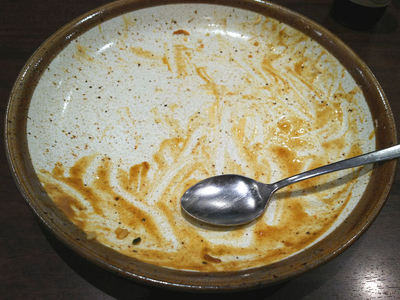 メンチカツカレー 完食