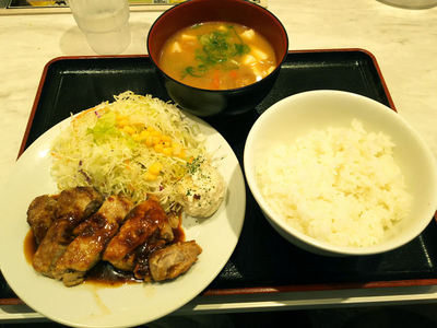 厚切り豚テキ定食