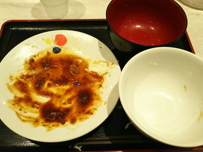 厚切り豚テキ定食 完食