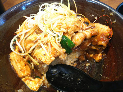 "厚熱"マーボー丼 残り半分