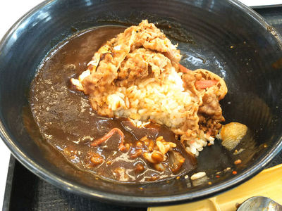 牛黒カレー 残り半分