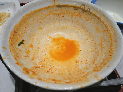 豆腐チゲ鍋 完食